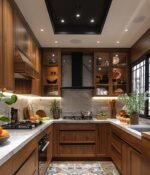 Laminated Royal Teak MDF cabinet board