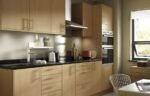 particle board beech made kitchen cabinet
