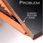 How to cut chip free melamine faced chipboards