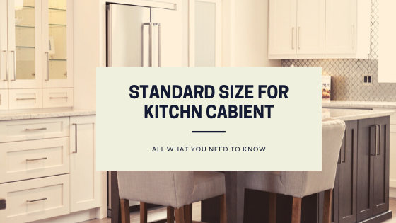 standard kitchen cabinet size chart